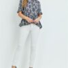Taupe paisley print top - Image 3