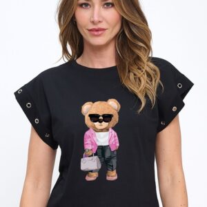 Vera bear studs top