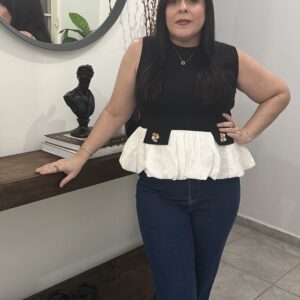 Peplum black shirt